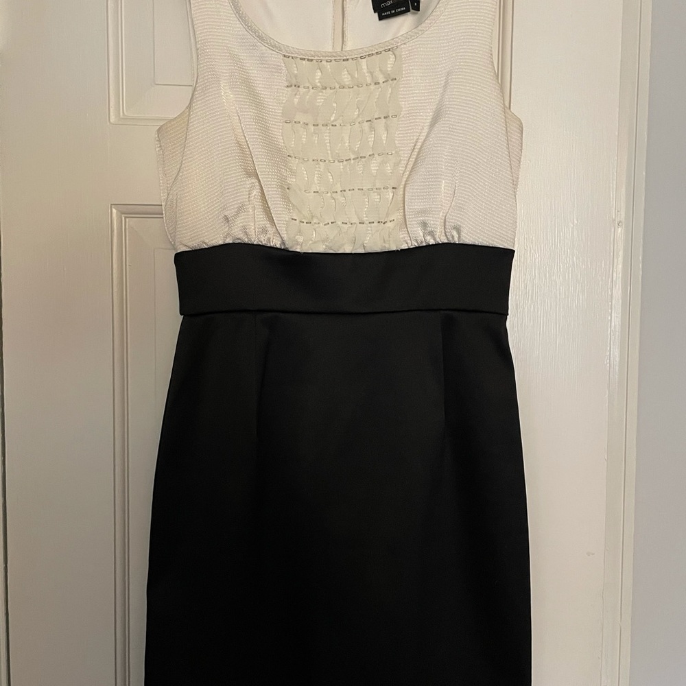 Max and Cleo size 2 black and white evening dress - Picture 5 of 8